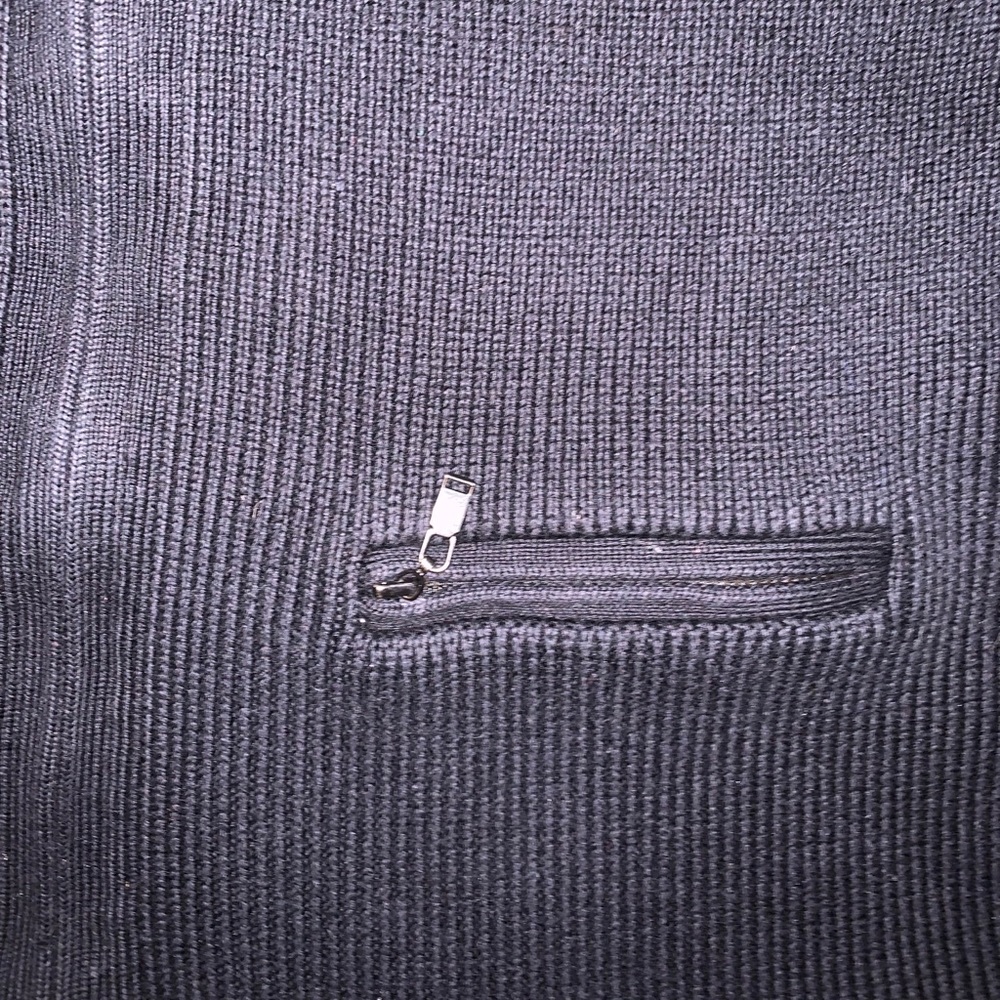Cutter & Buck Black Zip-up Knit Sweater size Large - Picture 4 of 10